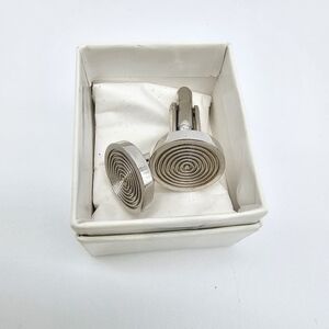 Silver Spiral Cufflinks